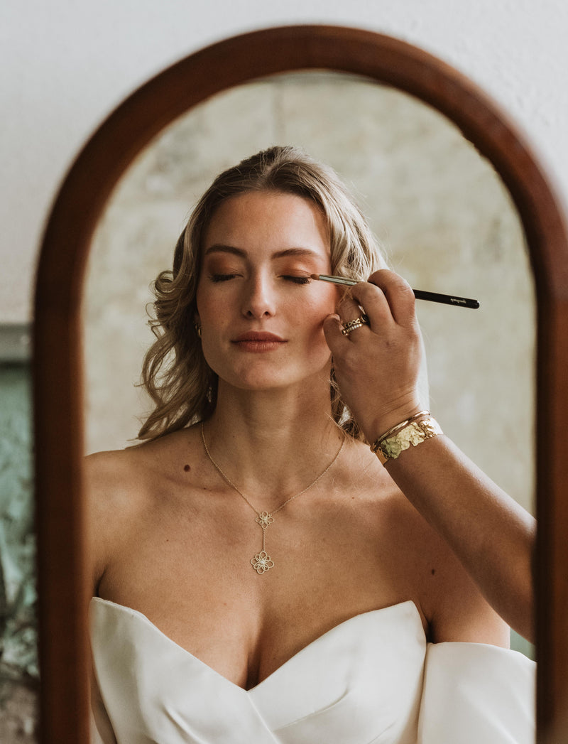 Uniek collier '2 stars' geelgoud met diamant